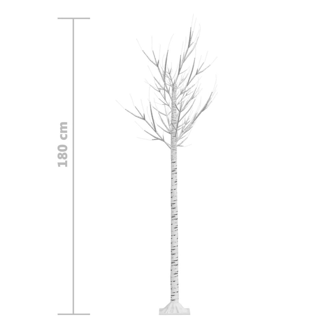 Ziemassvētku Koks, 180 Led, Daudzkrāsaina Gaisma, 1,8 M Vidaxl