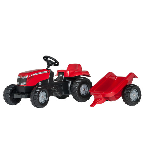 Traktors Bērniem ar pedāļiem un piekabi Rolly Toys Rolly KID MF 012305