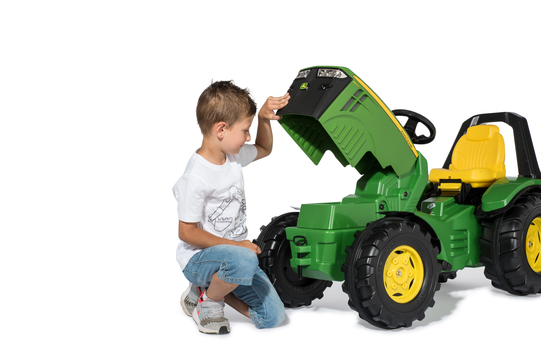 Traktors Bērniem ar pedāļiem RollyX-Trac Premium John Deere 8400R (3-10 gadiem)