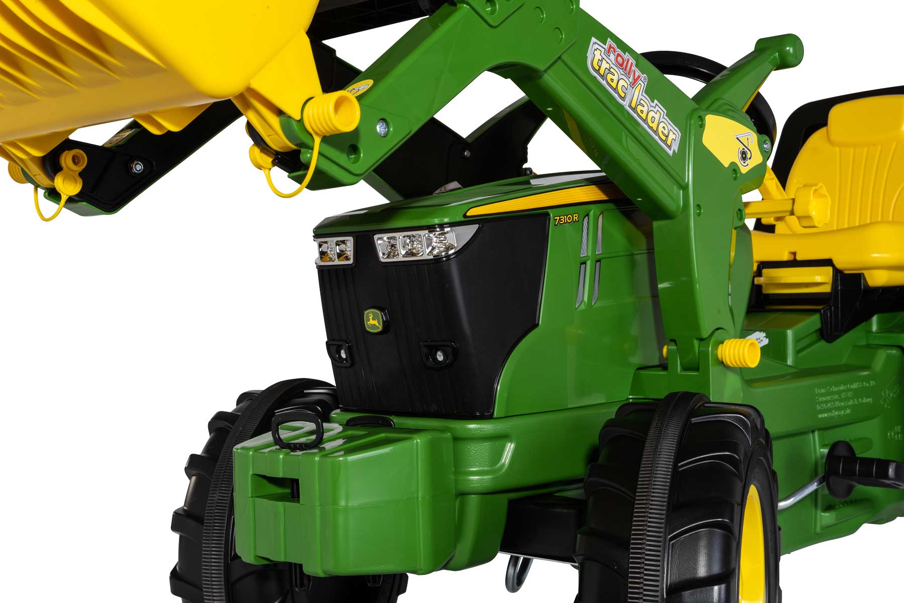 Детский Трактор педальный с ковшом RollyFarmtrac Premium II John Deere 7310R (3-8 лет)