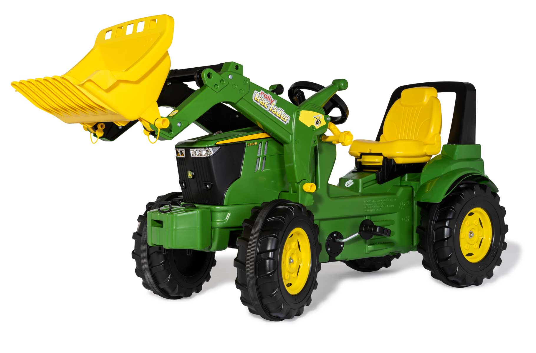 Детский Трактор педальный с ковшом RollyFarmtrac Premium II John Deere 7310R (3-8 лет)