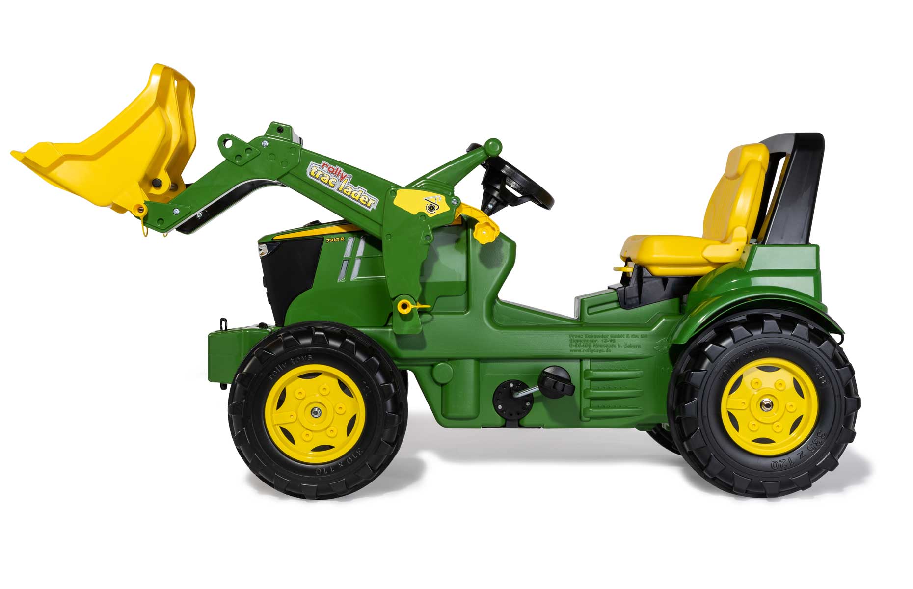 Детский Трактор педальный с ковшом RollyFarmtrac Premium II John Deere 7310R (3-8 лет)