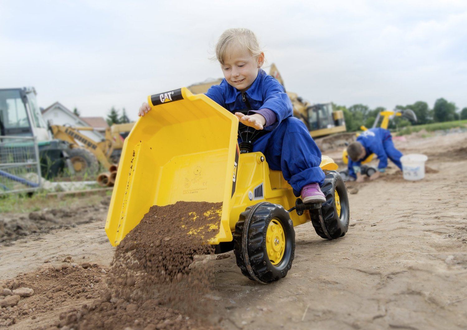 Traktors Bērniem ar pedāļiem Rolly Toys Rolly KID Dumper JCB 024247