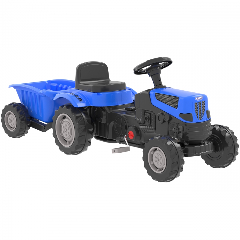 Traktors uz pedāļiem Farmer GoTrac MAXI PLUS ar piekabi