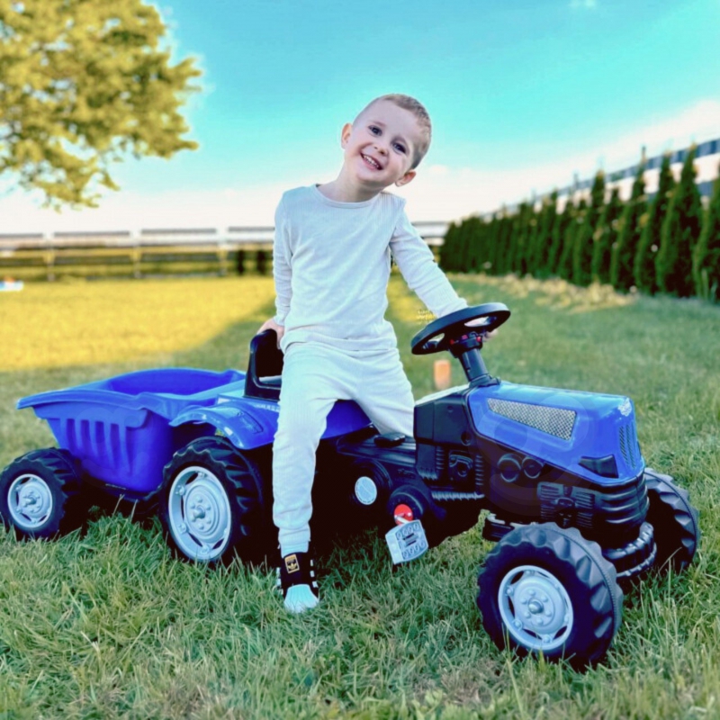 Traktors uz pedāļiem Farmer GoTrac MAXI PLUS ar piekabi