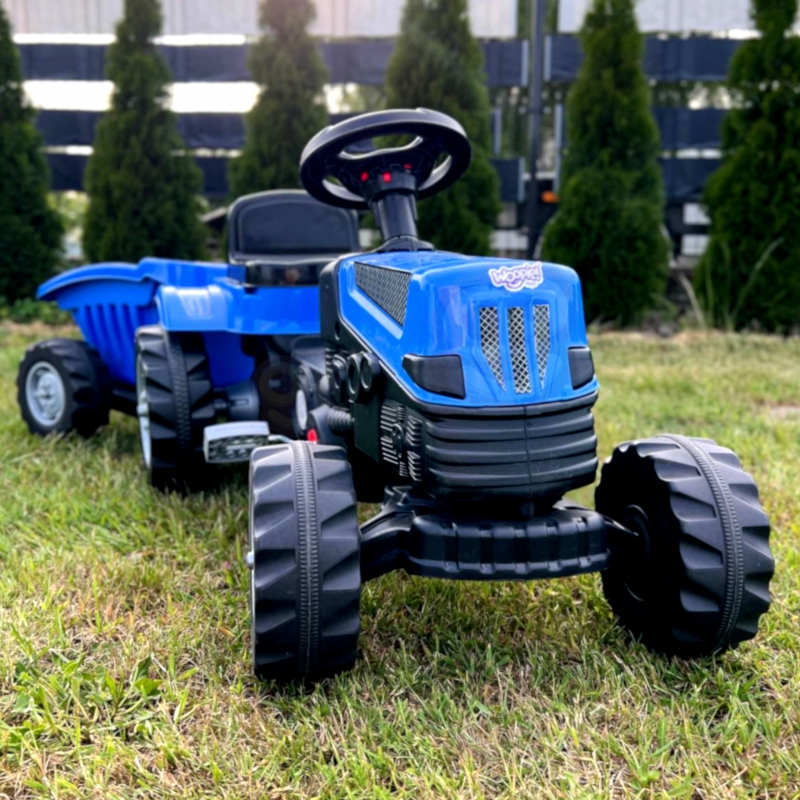 Traktors uz pedāļiem Farmer GoTrac MAXI PLUS ar piekabi