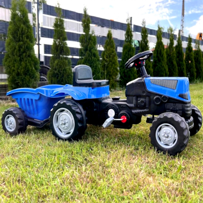 Traktors uz pedāļiem Farmer GoTrac MAXI PLUS ar piekabi