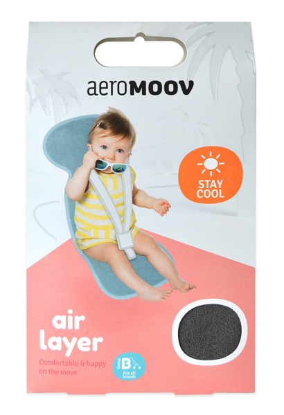 Дышащий Вкладыш для автокресел 15-36 кг и колясок AeroMoov Air Layer Anthracite