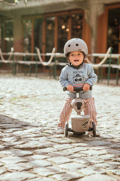 Scootandride Highwaykick 1 Lifestyle 2w1 Jeżdzik i Hulajnoga Trójkołowa z Zamykanym Schowkiem 1-5 lat Brown Lines