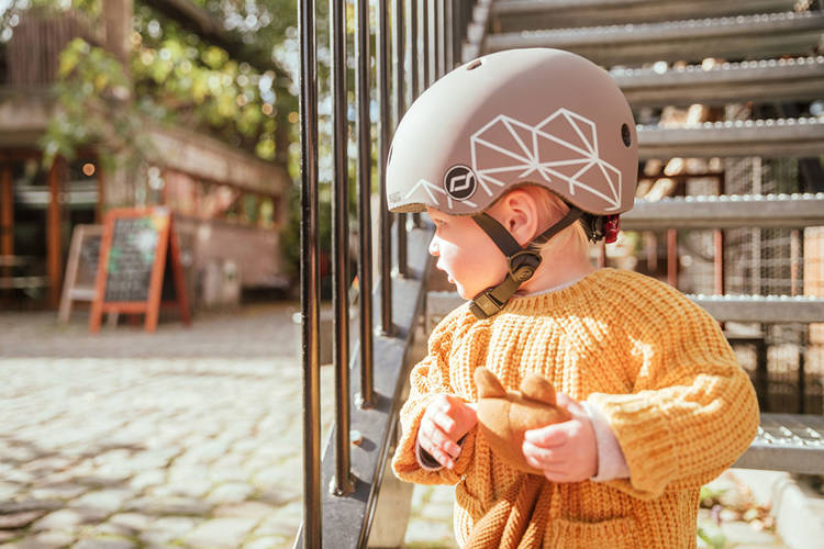 Scootandride Highwaykick 1 Lifestyle 2w1 Jeżdzik i Hulajnoga Trójkołowa z Zamykanym Schowkiem 1-5 lat Brown Lines