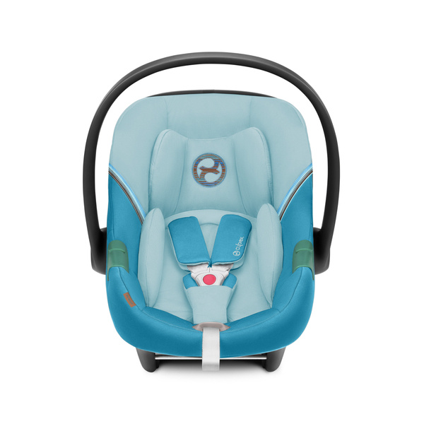 Cybex Aton S2 i-Size Beach Blue 2023 + vasaras pārvalks Bērnu autosēdeklis 0-13 kg