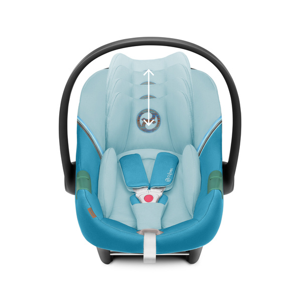 Cybex Aton S2 i-Size Beach Blue 2023 + vasaras pārvalks Bērnu autosēdeklis 0-13 kg