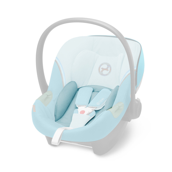 Cybex Aton S2 i-Size Beach Blue 2023 + vasaras pārvalks Bērnu autosēdeklis 0-13 kg