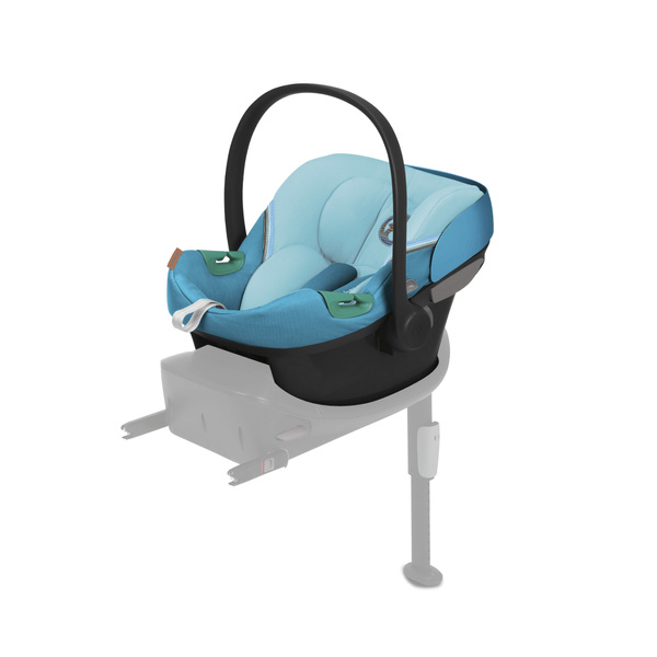 Cybex Aton S2 i-Size Beach Blue 2023 + vasaras pārvalks Bērnu autosēdeklis 0-13 kg