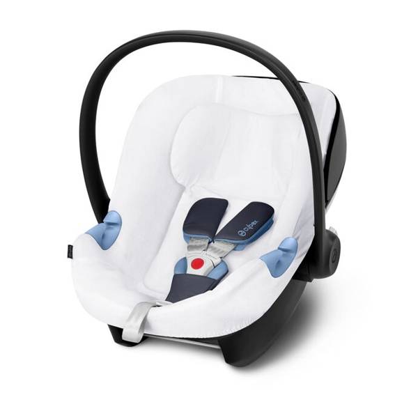 Cybex Aton S2 i-Size Beach Blue 2023 + vasaras pārvalks Bērnu autosēdeklis 0-13 kg