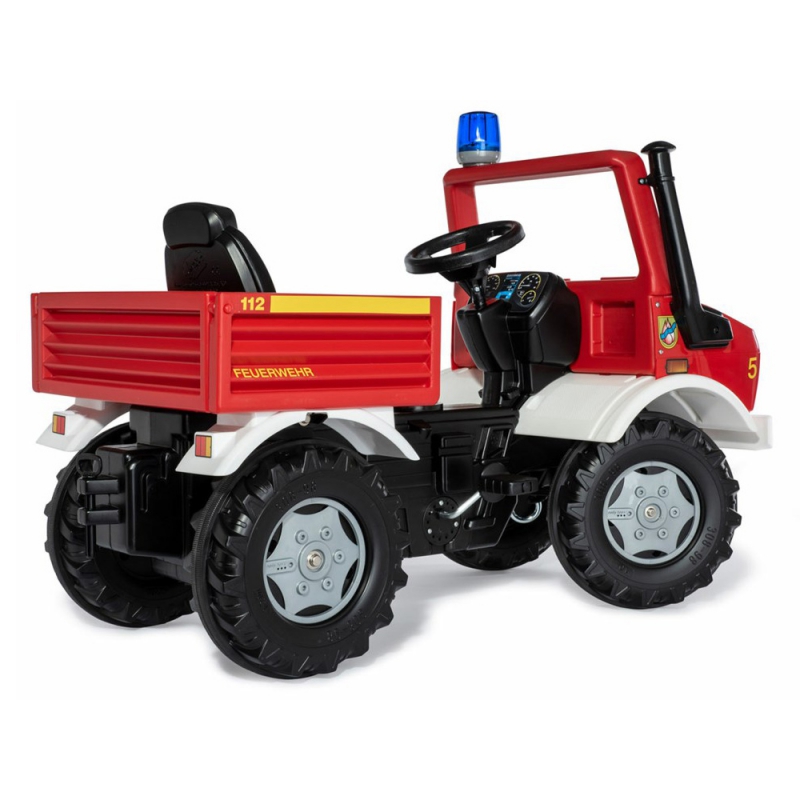 Rolly Toys Unimog Mercedes Benz Samochód na pedały Straż + Kogut