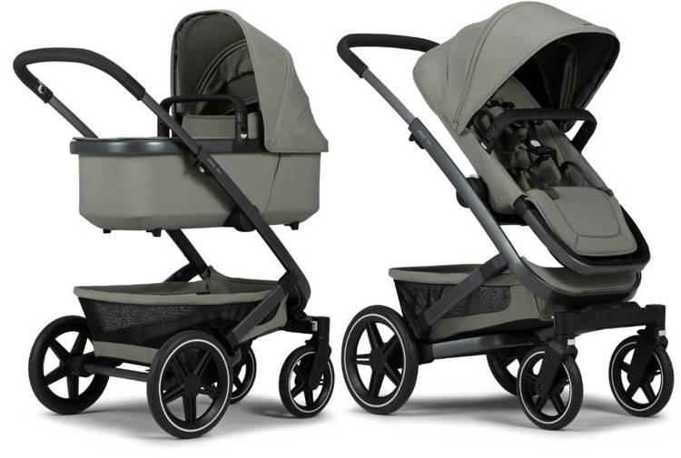 Joolz Geo 3 Wózek Głęboko-Spacerowy Mono + Cybex Aton M Fotelik Samochodowy 0-13kg + Adaptery Górne Sage Green