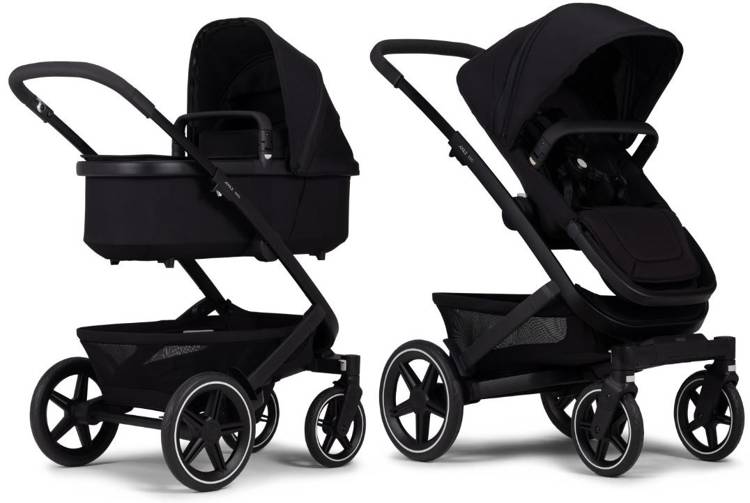 Joolz Geo 3 Wózek Głęboko-Spacerowy Mono + Cybex Aton M Fotelik Samochodowy 0-13kg +Adaptery Górne Brilliant Black