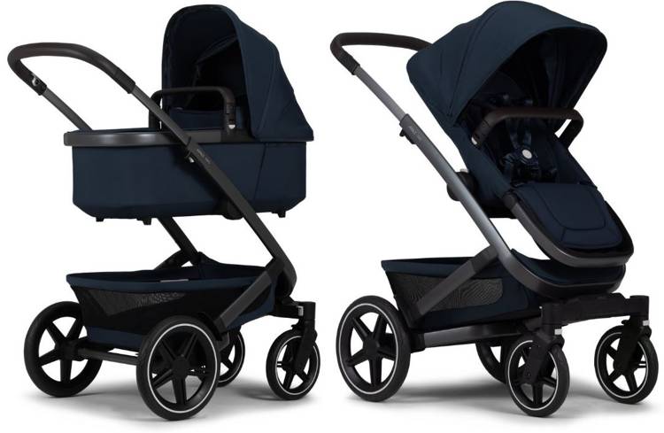 Joolz Geo 3 Wózek Głęboko-Spacerowy Mono Cybex Aton M Fotelik Samochodowy 0-13kg + Adaptery Górne Navy Blue