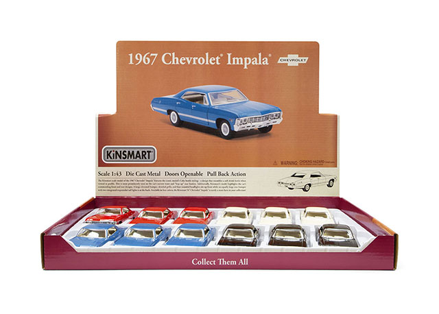 Metāla auto modelis  1967 Chevrolet Impala 1:43 KT5418