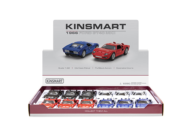 Metāla auto modelis 1966 Ford GT40 MKII 1:32 KT5427