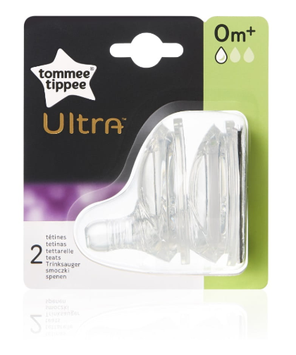 Tommee Tippee Smoczek Silikonowy do Butelki ULTRA 0+ 42400568