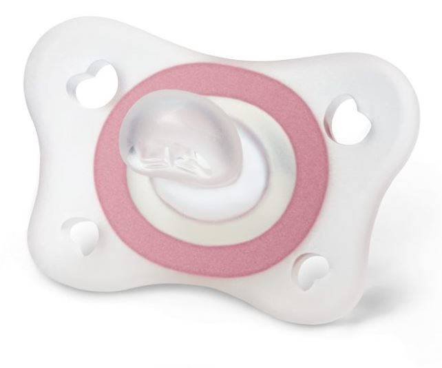 Chicco Smoczek Uspokajający Physioforma Mini Soft Silikonowy 2-6m Lumi 2 Szt Girl