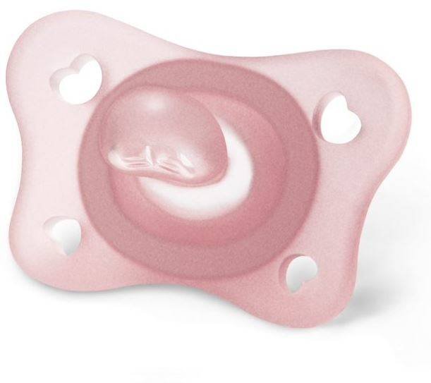 Chicco Smoczek Uspokajający Physioforma Mini Soft Silikonowy 2-6m Lumi 2 Szt Girl