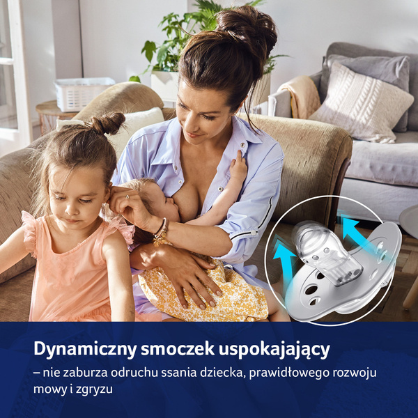 Lovi Harmony Smoczek Silikonowy Dynamiczny 3-6 m 22/906 Boy 2 Szt.