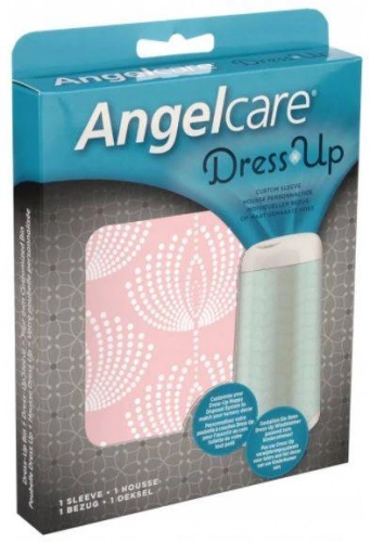 Angelcare - Rękaw do pojemnika na pieluchy Dress Up Różowy / Kwiatki