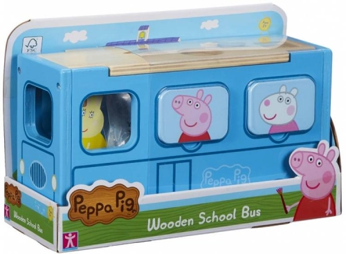 Развивающая игрушка-сортер Школьный автобус Свинки Пеппы Peppa Pig Wooden School Bus