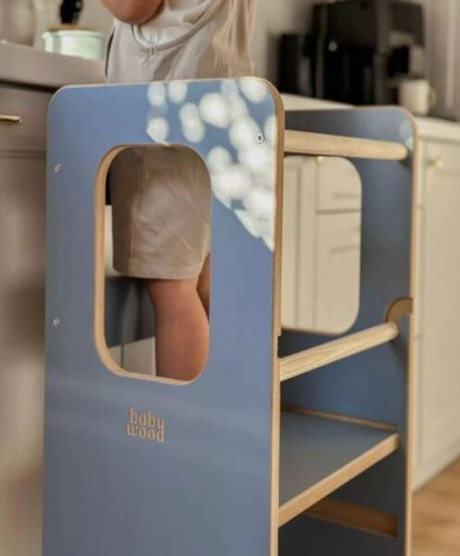 Baby Wood Slim M Kitchen Helper Błękitny