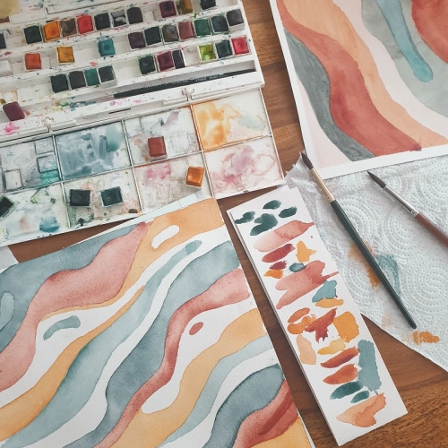 Бамбуковая подушка 25x30 см Rainbow Mountain