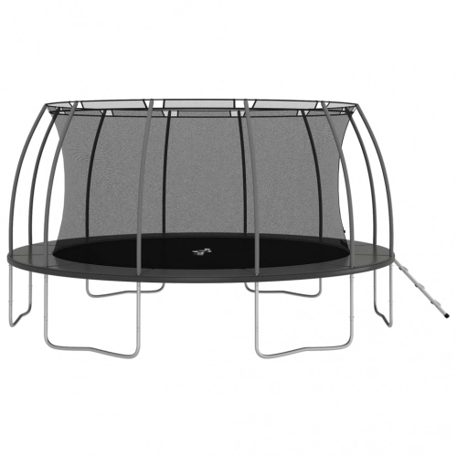 Batuts ar drošības tīklu un kāpnēm 488 cm (16ft) Vidaxl