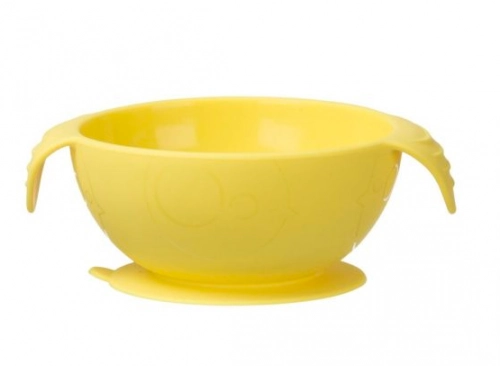 B.Box Silikonowa Miseczka Z Łyżką Lemon Sherbet