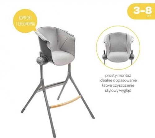 Beaba Up&Down Grey Barošanas krēsla Pārvalks