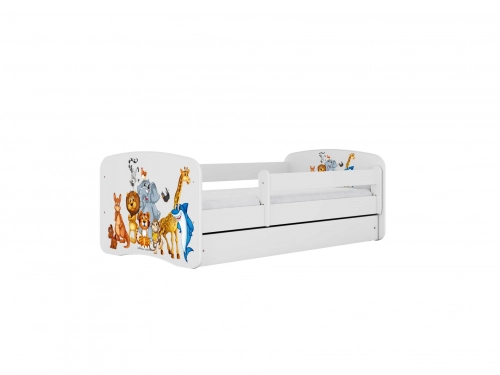 Bed babydreams blue animals with drawer with mattress 160/80