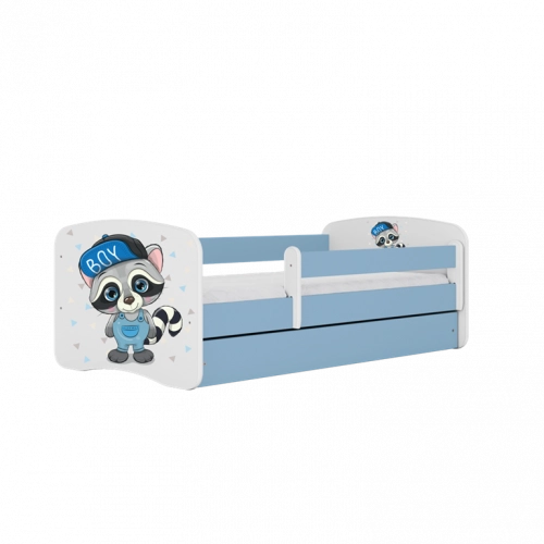 Bed babydreams blue raccoon without drawer with mattress 180/80