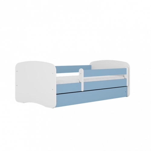 Bed babydreams blue without pattern without drawer with mattress 140/70
