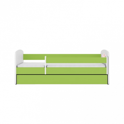 Bed babydreams green horse without drawer with mattress 160/80
