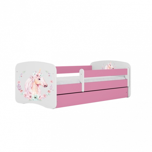Bed babydreams pink horse without drawer with mattress 160/80