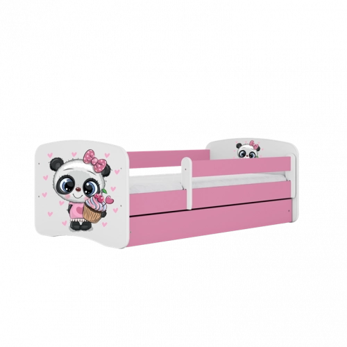 Bed babydreams pink panda without drawer with mattress 180/80
