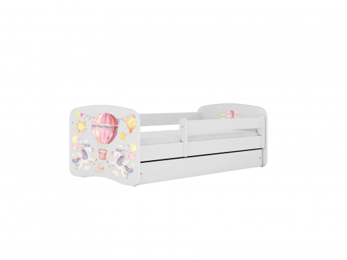 Bed babydreams white balloon with drawer with mattress 180/80