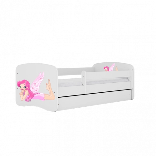 Bed babydreams white fairy with wings with drawer with mattress 180/80