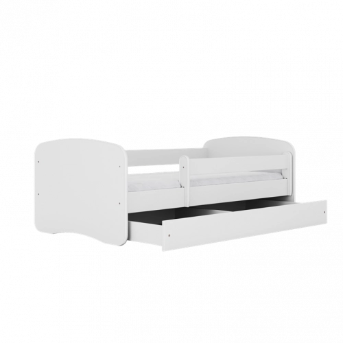 Bed babydreams white without pattern without drawer with mattress 160/80