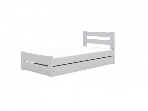 Bed Emil white 180 with mattress