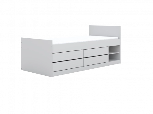 Bed Leon white 200 with mattress