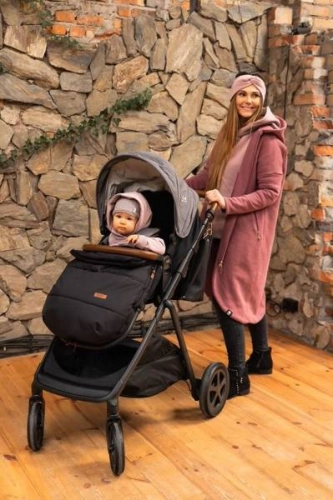 Bērnu ratu guļammaiss Joie Black Signature by Beztroska + mammas soma
