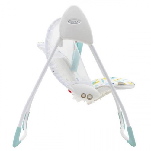 Кресло-качалка Graco Delight Block Alphabet Blue
