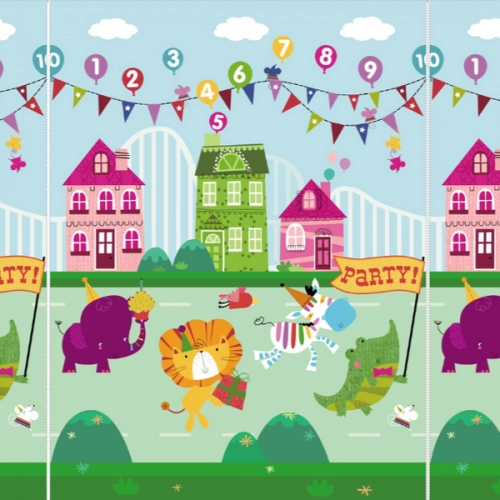 Bocioland Składana Mata Kontrastowa 150x200cm BL120 Party